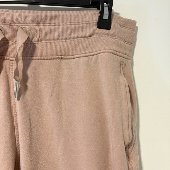 Athleta Balance Joggers Pants Women's Large Light Pink Peach Comfy Lounge - Picture 3 of 10